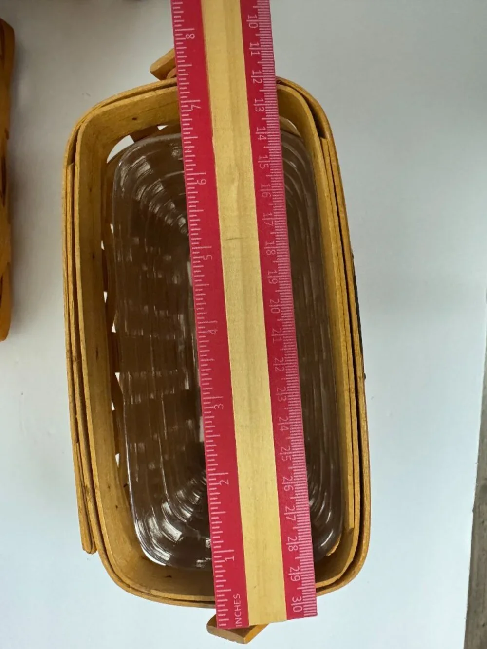 Longaberger Handmade Wooden Basket Set of 3